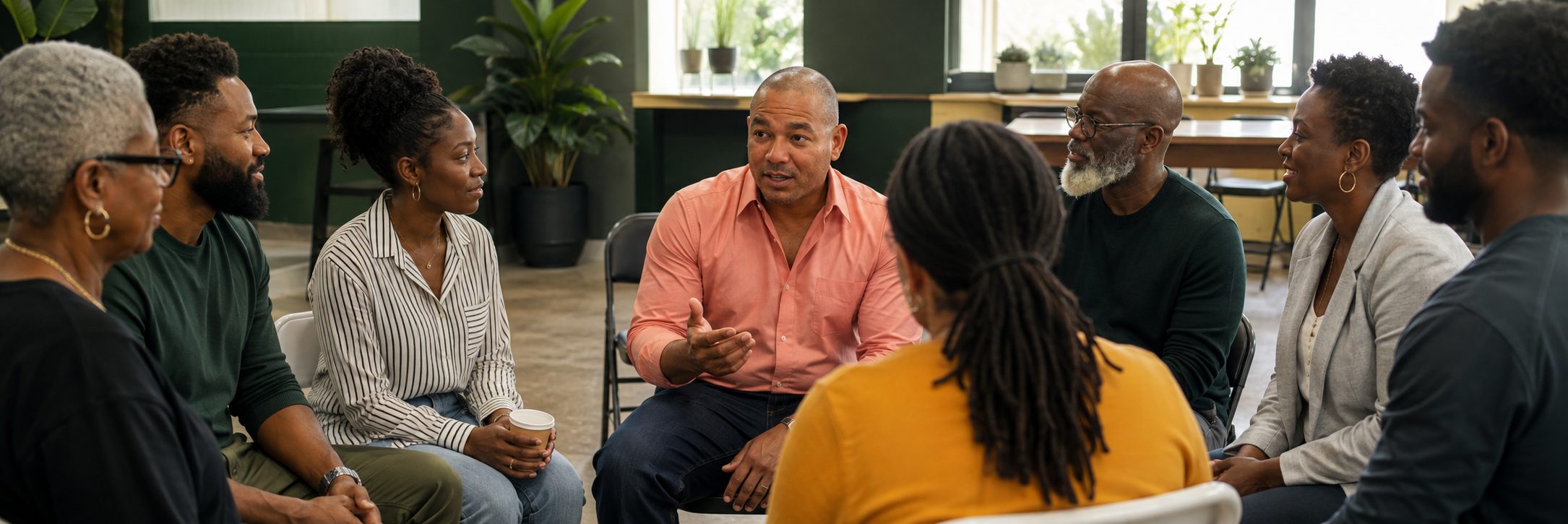 Black professionals building together Black professionals collaborating around a table in a modern workspace
