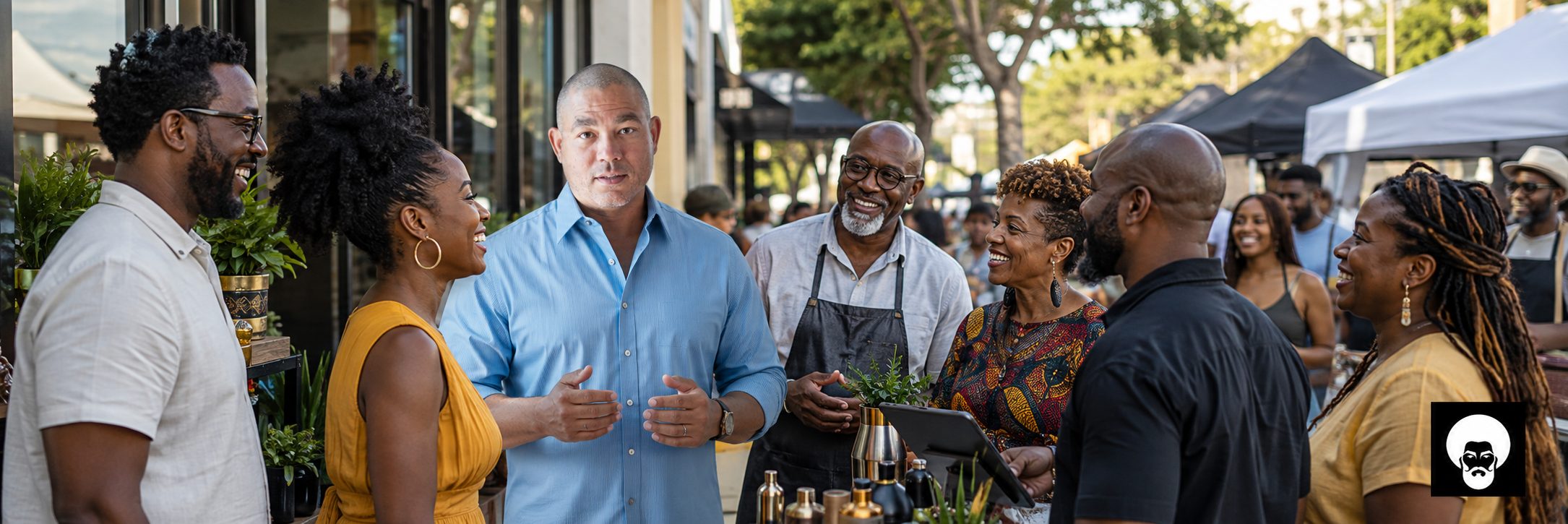 Black Dollar app members Black Dollar app members gathering
